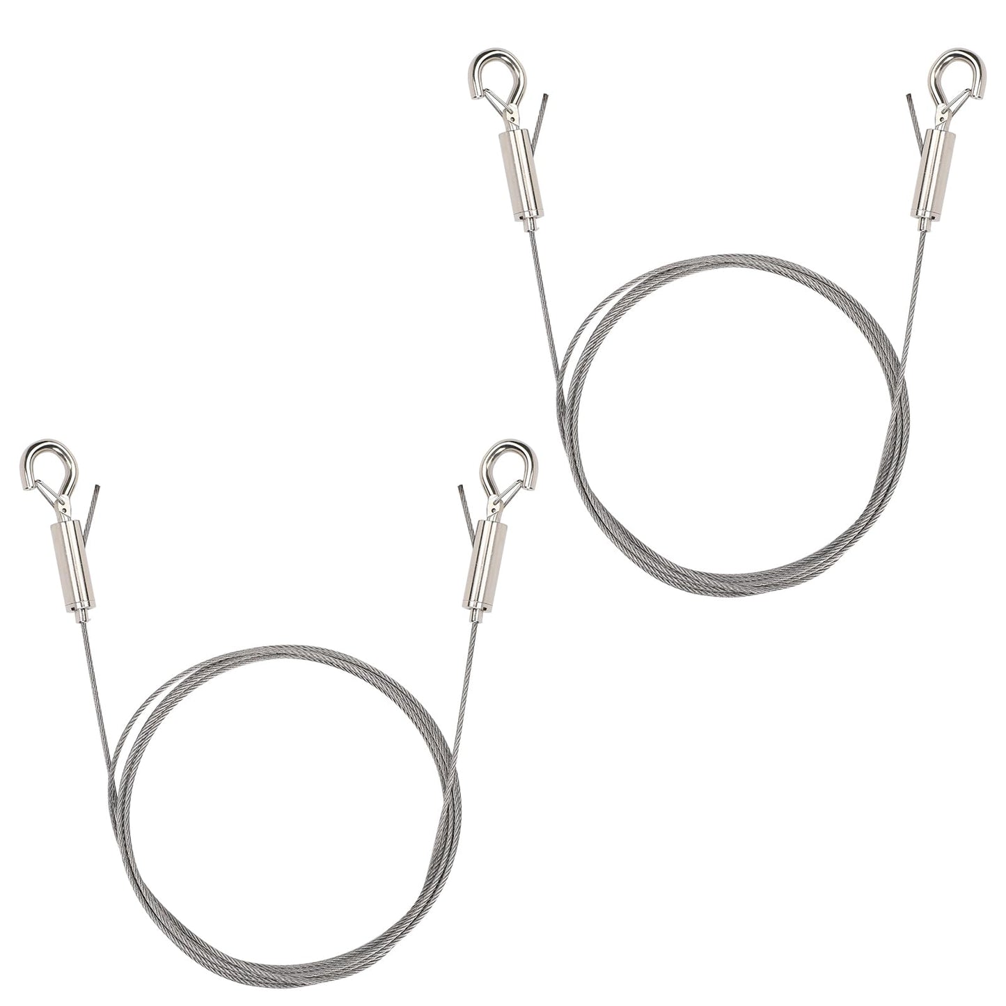 2PCS Picture Hanging Wire, Heavy Duty Picture Hanging Wire kit, String Light Hanging Kit, 2m x 1.5mm Stainless Steel Picture Hanging Tool for Picture Frame, Mirror, Light Lamp, Frame Hangers