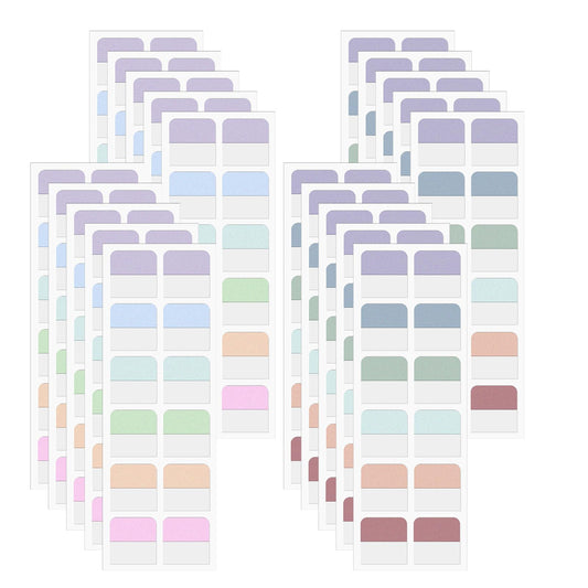 240 Pcs Colored Book Sticky Index Tabs Dividers Repositionable Book Page Markers Tabs Annotation Tab Stickers Label Sticky Tabs for Notebooks Binders File Classification 1Inch