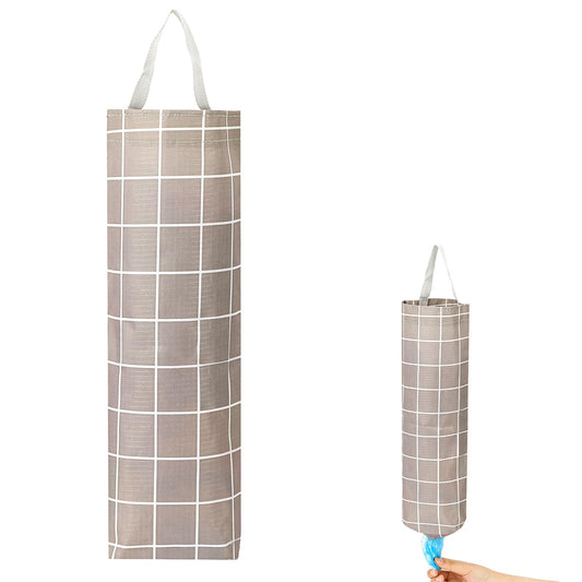 Mozeat Lens Plastic Bag Holder Organizer Plastic Bag Organizer and Dispenser Washable Large Grocery Bag Storage Dispenser for Kitchen Travelling Supplies, 14.2 x 4 Inches