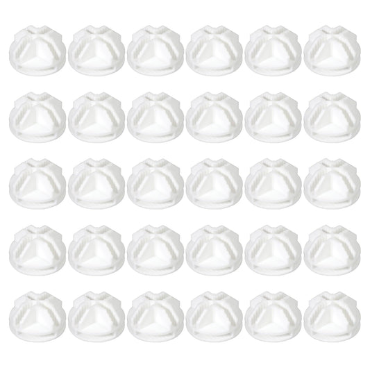 30Pcs Wire Cube Wire Grid Cube Storage Shelving White Grid Cube Organizer Connector Wire Cube Plastic Connectors for Modular Closet Storage Organizer for Cube Storage Modular Metal Grid Shelving