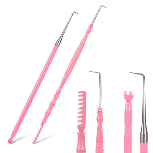 2 Pieces Lash Lift Tool,2 in 1 Stainless Steel Lash Lift and Tint Kit Professional Lash Lift Supplies Metal Lash Lift Rods Eyelash Separator Tool with Separating Comb