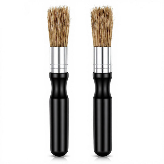 Pack of 2 Barista Brushes, Vegan Cleaning Brush, Coffee Brush, Coffee Brush, Accessories for Coffee Grinders, Espresso Machines, Baristas
