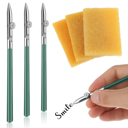 3pcs Rubber Cement Erasers 3 Pcs Adjustable Ruling Pen Straight Line Drawing Pen for Masking Fluid Fine Lines, Glue Residue Eraser Watercolor Drawing Mounting Art Artists Supplies