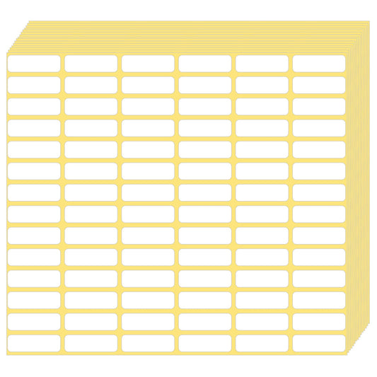 1680 Pcs Small Price Labels White Blank Label Stickers 10 X 20 mm Matte Sticky Labels Removable Price Tags Labels Stickers for Jars Boxes Envelopes File Folders