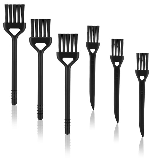 Pack of 6 Antistatic Keyboard Cleaning Brushes, Nylon Brushes, Portable Cleaning Set, Small Cleaner for Camera and Mobile Phone Equipment, Multifunctional Brush for Cleaning Tight Places