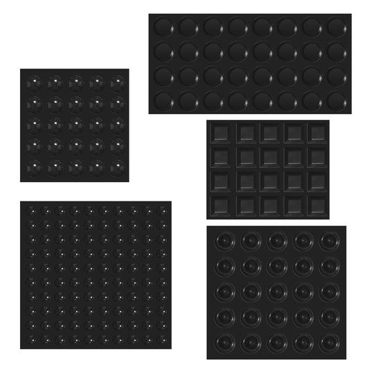 202 Pcs Rubber Cabinet Door Bumpers, Self Stick Bumpers