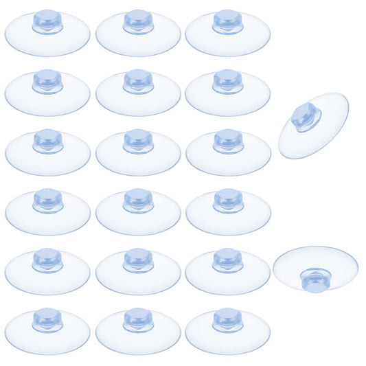 10 Pack Glass Suction Cups 20mm Rubber Suction Cup Hangers PVC Anti-Collision Suction Cups Clear, Plastic Suction Cups Desk Suction Pads for for Festival Decoration Wall Glass Home Car