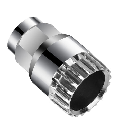 Mozeat Lens Bike Bicycle Bottom Bracket Removal Sleeve Tool Standard 20-Tooth Bicycle Remover Tools(Silver)