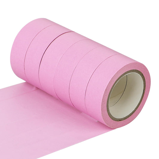 KALIONE 6 Rolls Pink Washi Tape 0.6 Inch x 11 Yards Pink Masking Tape Self-Adhesive Decorative Masking Tape Colorful Craft Art Paper Tape Painters Tape for Decor Scrapbooks DIY Crafts Gift(Pink)