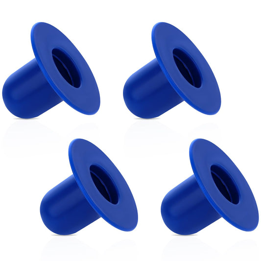 Pool Plugs for Above Ground Pool, 4 Pcs Swimming Pool Pump Strainer Hole Plug Replacement, Filter Plugs Wall Stopper Universal Swimming Pool Accessories for Most Above Ground Pools (Blue)