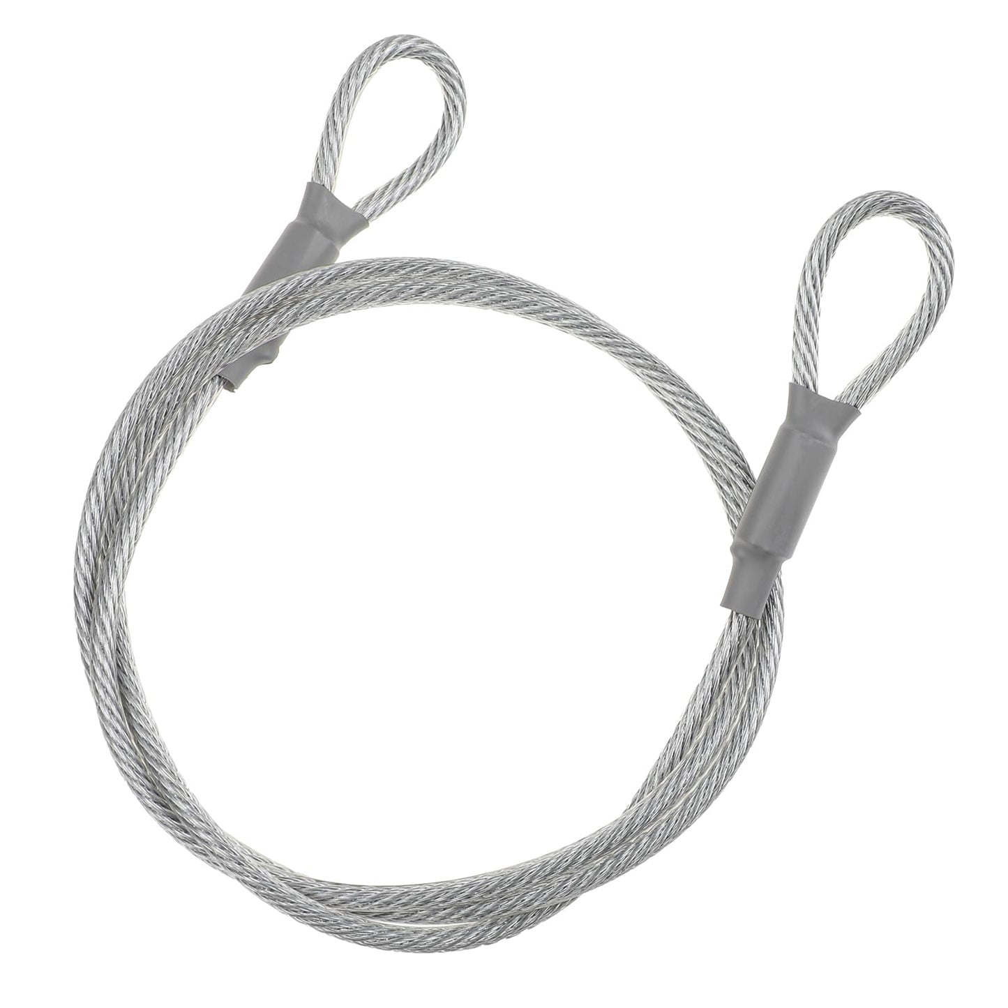 Steel Cable with Eyelets, Safety Cable Stainless Steel Wire Rope with Eyelets