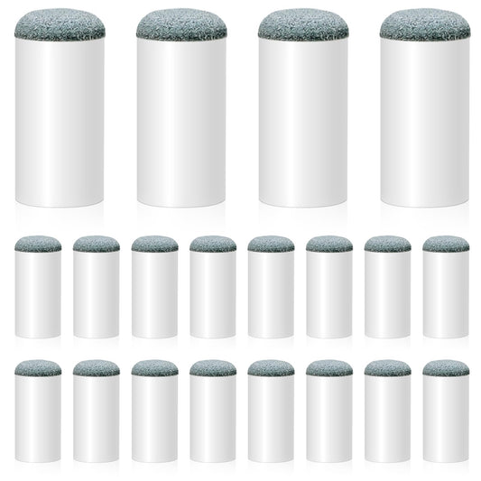 Billiard Pool Cue Tips, 20Pack Slip On Pool Cue Repair Tips Kit Billiard Pool Cue Stick Tips 13mm Screw On Tips, Pool Sticks Tips Replacement Kit Billiard Slip-On Cue Tips Repair Kitcue Tip Shaper
