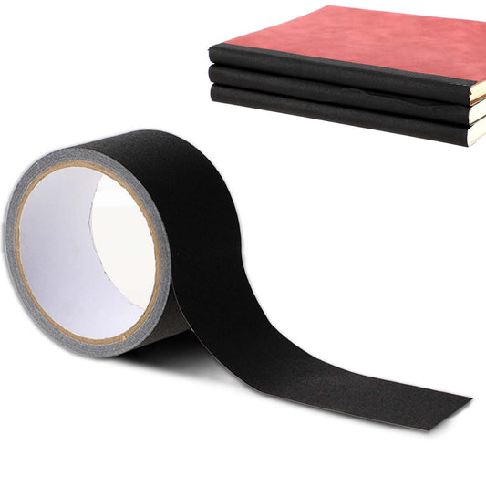 1 Roll Bookbinding Repair Tape 5cm x 10m Black Cloth Tape Book Repair Fabric Tape for Bookbinding Seam Sealing Tape for Old Books Repairing Reinforcing Protecting and Covering