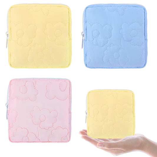 3 Packs Sanitary Napkin Storage Bag Sanitary Pad Storage Bag Tampon Period Pouch Period Bag for Teen Girls, Zipper Period Bags, Tampon Storage Pouch for Women, First Period Bag for Teen