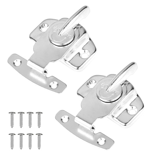 2 Pcs Table Locks Dining Table Locks Metal Padlocks Metal Spring Table Leaf Buckle Latches Table Leaf Hardware Table Extension Hardware Silver
