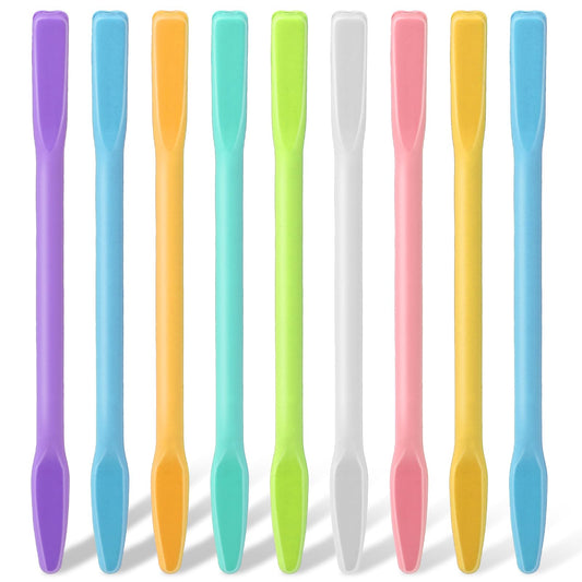 9 PCS Silicone Stir Sticks Facial Mask Stirring Rods 10cm Reusable Epoxy Resin Stir Sticks Silicone Wax Stick Silicone Stick Silicone Waxing Sticks Mixing Stir Sticks Tool for Mixing Cosmetics