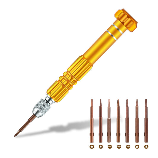 7-in-1 Mini Screwdriver Set Fine Screwdriver Multifunctional Precision Glasses Repair Screwdriver Tool Kit for Watch Glasses Electronics Laptops Jewellery