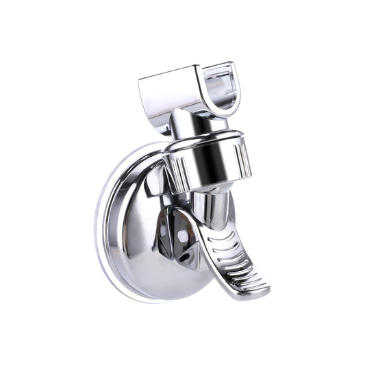 Adjustable Shower Head Holders Removable Handheld Showerhead Clips Wall Mounted Suction Bracket Shower Head Holder Suction Cup Handheld Shower Head Bracket (Silver)
