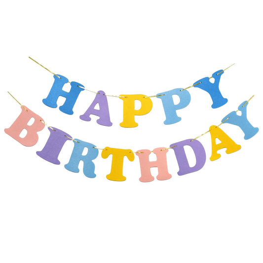 Happy Birthday Decorations Birthday Decorations Happy Birthday Banner Cute Groovy Birthday Decor Macaron Bachelorette Party Supplies