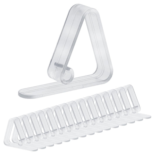 KALIONE 16Pcs Picnic Table Cloth Clips Clear Tablecloth Clips, Transparent Plastic Table Cloth Holder Clips, Tablecloth Clips for Outdoor Weddings Home Camping Restaurant