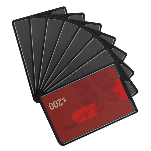 Jxiwfvl 3 Pack Blocking Card Holder, Credit Card Protector, Anti-Theft Bank Cards Case, 90 x 59 mm Slim Design, Black