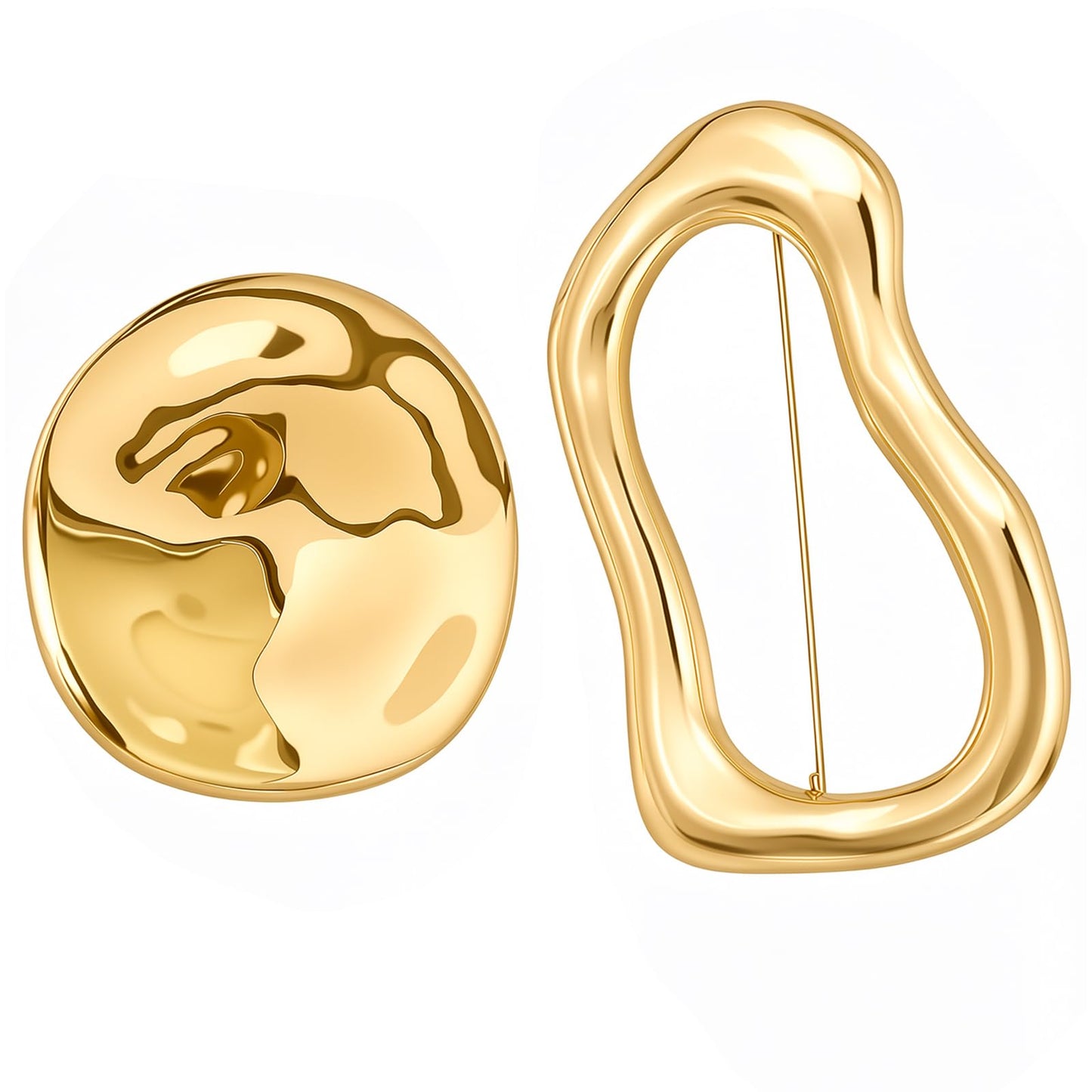 2PCS Gold Brooches and Pins for Women Vintage Pins Brooches