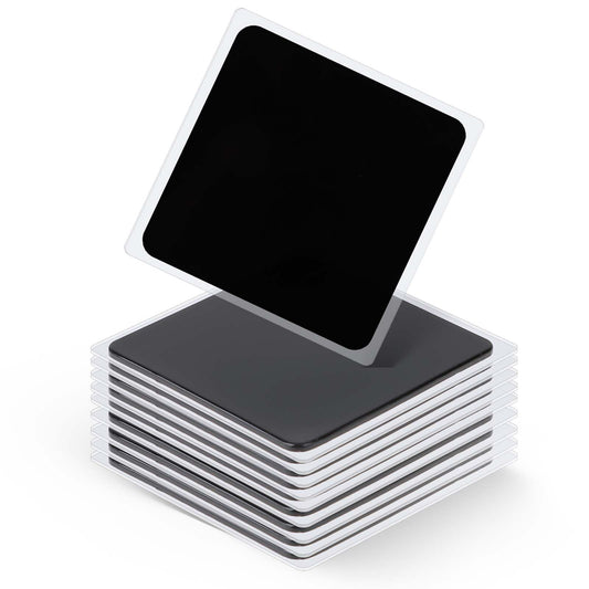 Pack of 10 Non-Slip Pads Multifunctional Car Non-Slip Gel Pads Black 8 x 8 cm Reusable Silicone Washable Non-Slip Mat for Dashboard Mobile Phone Scratch Protection Holder