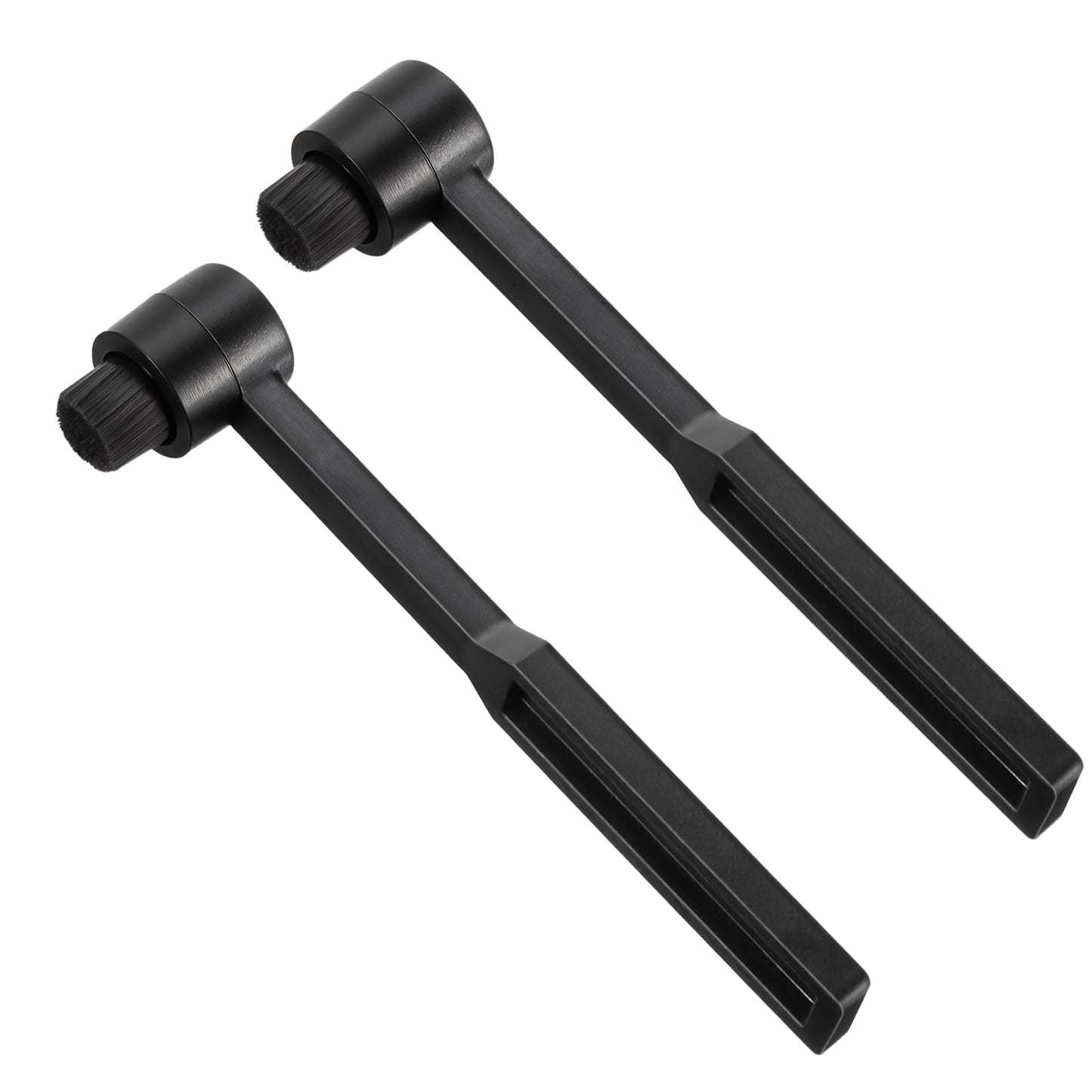 Record Stylus Cleaning Brush, 2 Pcs Turntable Black Stylus Cleaner for Record Needles Anti-Static Vinyl Cleaning Kit for Record Player Needles