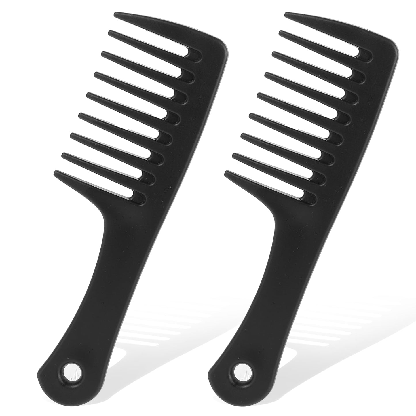 Pack of 2 Comb for Curls, Small Curling Comb, 16 cm x 4.8 cm, Hair Combs, Curling Brush with Wide Teeth Width, High-Quality Highlights, Toupee Comb, Travel Hairdresser Comb for Men and Women