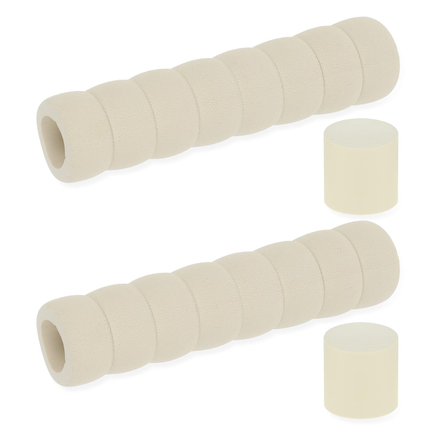 Sliverdew Pack of 2 Door Handle Buffer Door Handle Protector Beige Door Handle Stopper Door Protector for Room Doors and Walls