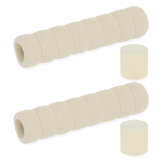 Sliverdew Pack of 2 Door Handle Buffer Door Handle Protector Beige Door Handle Stopper Door Protector for Room Doors and Walls