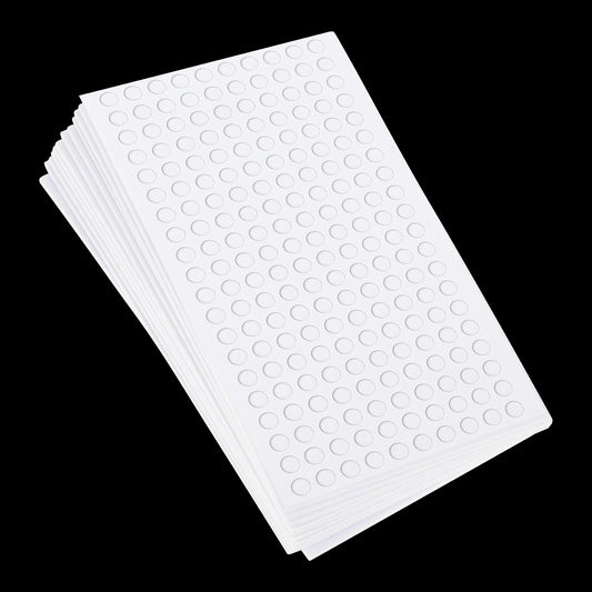 Hariendny 2400 Pcs Foam Dots Dual-Adhesive 3D Foam Dots Round Foam Dots 6mm/0.24 Inch Diameter Foam Circles Foam Mounts for Craft DIY Cards Scrapbooking Office Supplies (12 Sheets, 200pcs/Sheet)