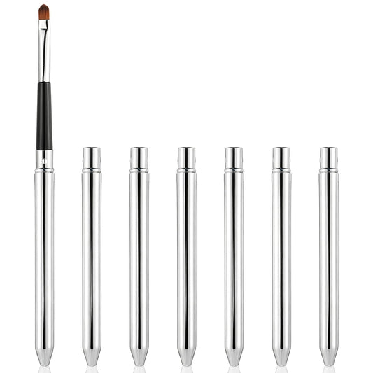 Pack of 2 Retractable Lip Brushes, Lipstick Brush, Lip Gloss, Applicator, Lip Liner, Double Ended Lip Makeup Brush with Cap, Lipstick Brush, Mini Lip Brush, Concealer Brush