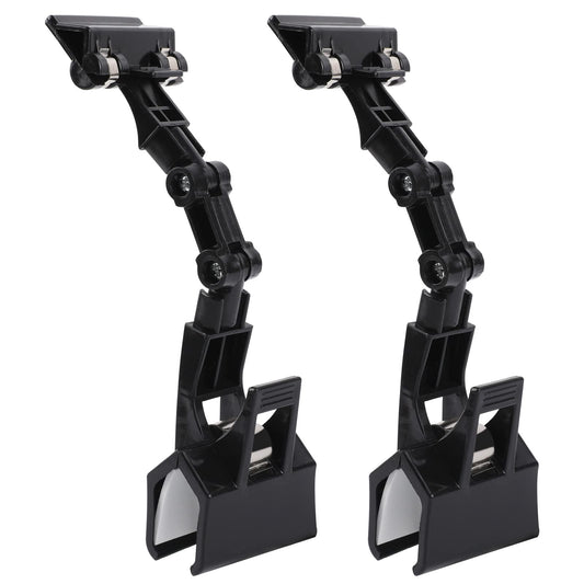 KALIONE Adjustable Document Holder for Typing Flexible Documents Holder Foldable Paper Copy Holder Clip Rotatable Handy Artist Supplies Holder for Computer Monitor Canvas Clamp 2 Pack, Black