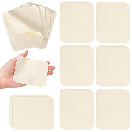 20 Pieces Chamois Pottery Tools Pottery Cloth Pre-Cut Chamois Cloth Clay Pottery Tools Trimming Mud Tools Ceramic Pottery Craft Supplies for Pot Rim Smoothing Pottery, 3.9 × 3.1inch