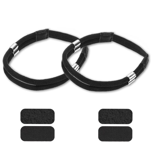 KALIONE 1 Pair Shoe Straps Belt Band,Detachable Replacement Ankle Straps for Heels Dual-Purpose Shoelaces for Women Girls Holding Loose High Heels, Black, Black, (8.5 M) US