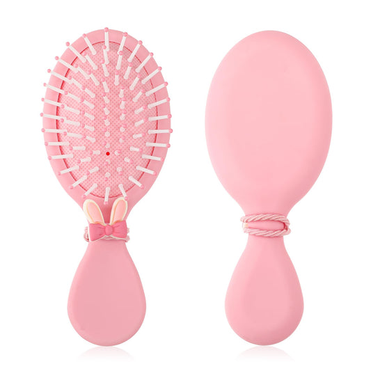 Small Hair Brush for Women Mini Size Travel Detangler Brush For Wet Dry All Hair Types, Mini Detangler Brush Oval Hairbrush, Glide Through Smoothing With Ease Knots Bristles For All Hair Types