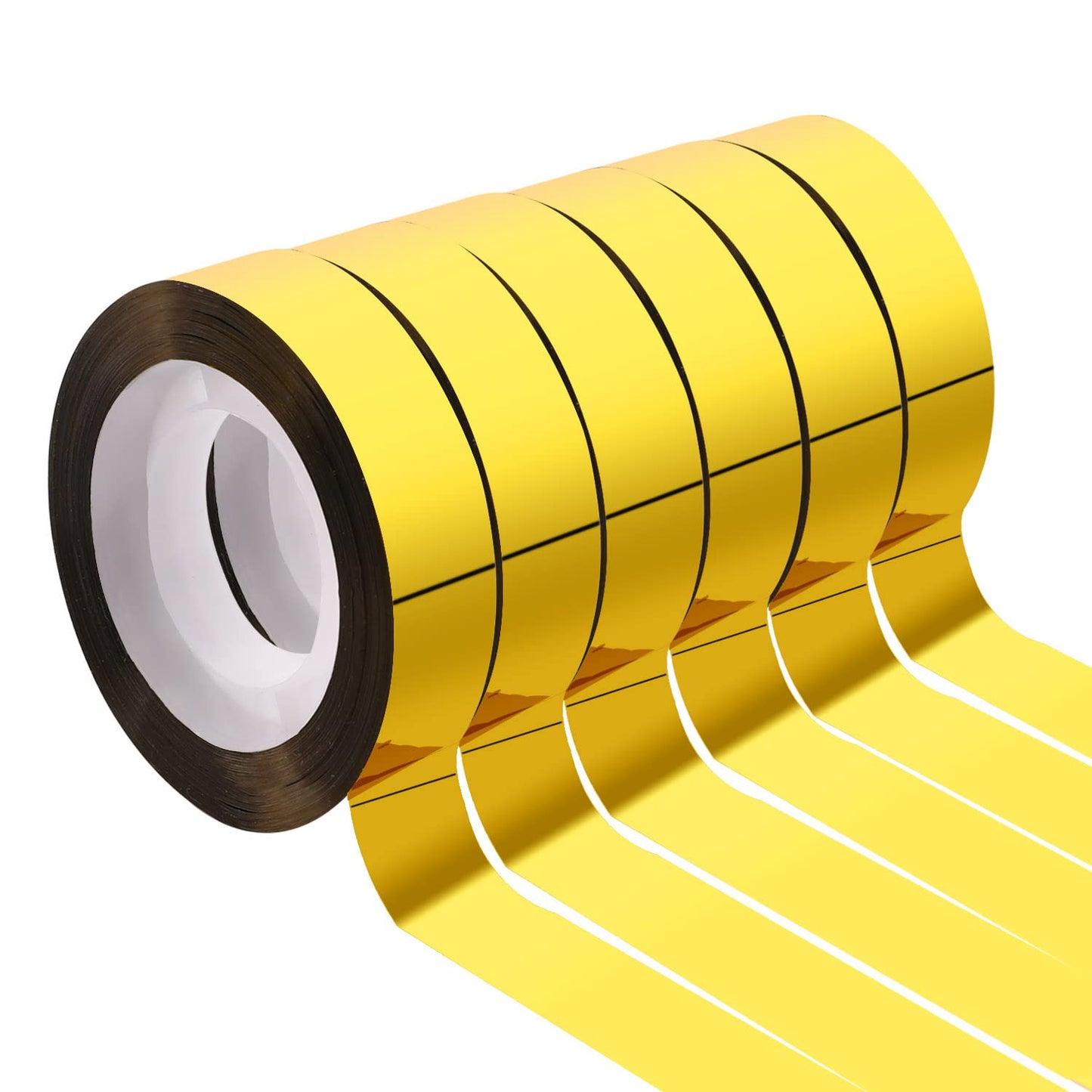 6 Rolls Gold Washi Tape Metallic Mirror Gold Tape for Walls Craft DIY Graphic Art Tape Gold Wall Stickers Gold Tape for Wall Decor, Crafts Decoration, Gifts Wrapping 12mm×25m