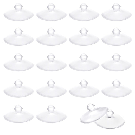 20 Pcs Clear Suction Cups without Hooks 30mm Glass Table Suction Cups Anti-Collision Suction Cups Transparent Suction Cups Clear Plastic Suction Cups Desk Suction Pads for Kitchen Furniture Table