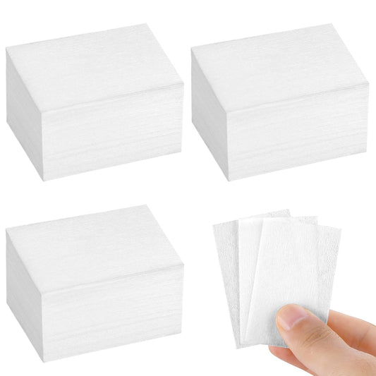 KALIONE Nail Wipes, 1000 pcs Lint-Free Wipe Pads for Nails, Nail Polish Remover Pads, Quick Cleaning Manicure Pads, White