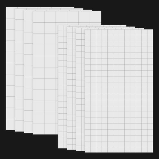 8 Sheets Foam Dots Squares 3D Pop Foam Squares Dual-Adhesive Foam Mount Square Adhesive Mount Foam Tape Squares Double Sided Foam Tape for Crafts DIY Art or Office Supplies, 2 Sizes Sticky Foam Pads