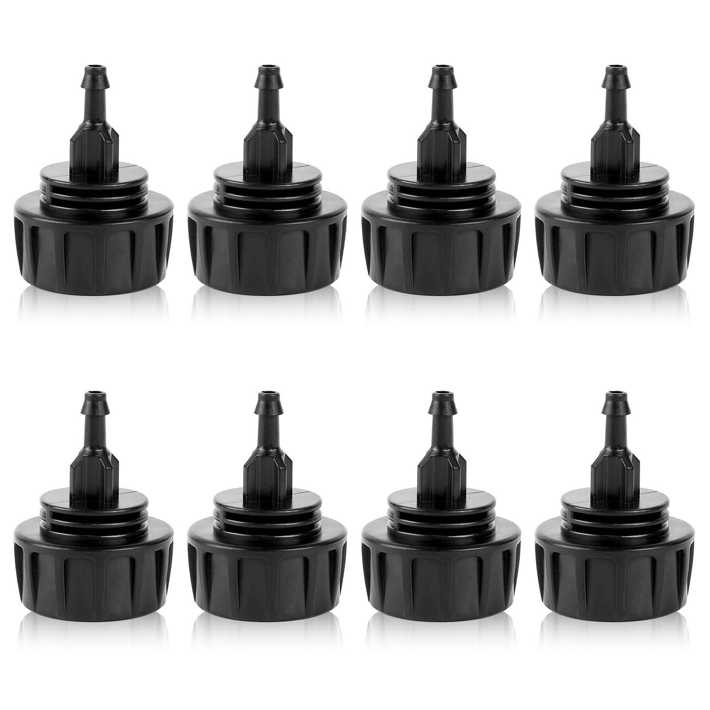 Vin Beauty 8 Pack Drip Irrigation Hose Connectors 1/4 Inch Drip Irrigation Tubing to 3/4 Inch Garden Faucet Adapter Convert 3/4" Garden Hose to 1/4" Drip Pipe Garden Hose Quick Connect Fittings