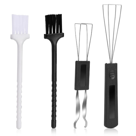 2 Piece Keyboard Switch Puller, Key Remover Tool for Keyboard Switch Puller with 2 Piece Brushes for Keyboard Stainless Steel Keycap Extractor Switch Key Puller for Mechanical Keyboard