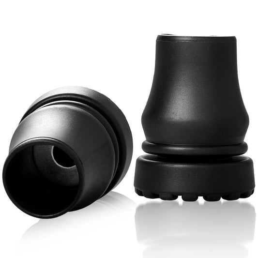 2 PCS Walking Stick Rubber Ends 3/4 Inch Heavy Duty Cane Tips Replacement Walking Stick Rubber Tips Rubber Ferrules for Walking Sticks, Walking Cane, Crutches, Canes, Hiking Stick