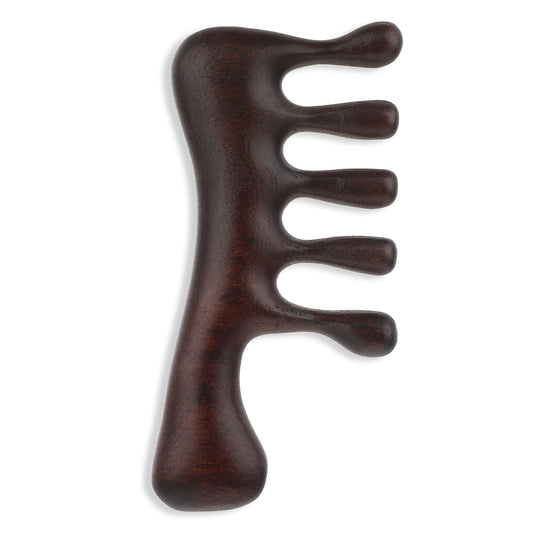 Massage Comb Scalp, Wooden Massage Head Comb, Wide Tooth Sandalwood Hair Comb, Scalp Gua Sha Comb for Women, Men