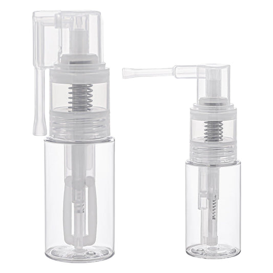 KALIONE 2 Pcs Glitter Duster Sprayer Transparent Powder Spray Bottle Empty Multi-Purpose Empty Plastic Spray Bottle Portable 35ml Bottles for Craft Scrapbooking Cardmaking(14ml + 35ml)