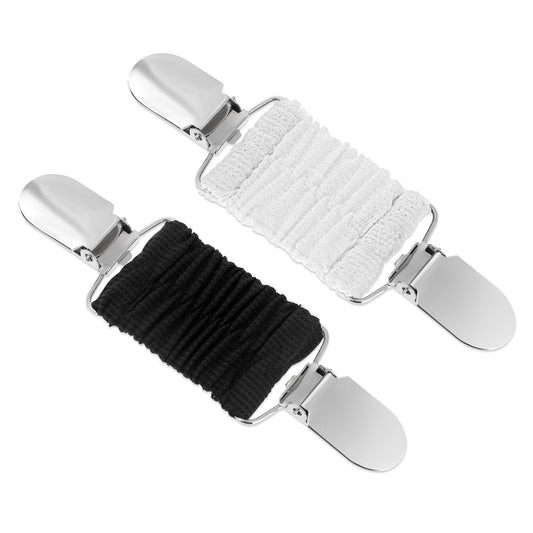 Pack of 2 Cardigan Clip Pullover Clips Vintage Pullover Clips Dress Clips Back RCA Set Cardigan Collar Clips Clothing Cinch Clip Waist Cincher Clip for Women Adjustment Clip for Jumper Scarf