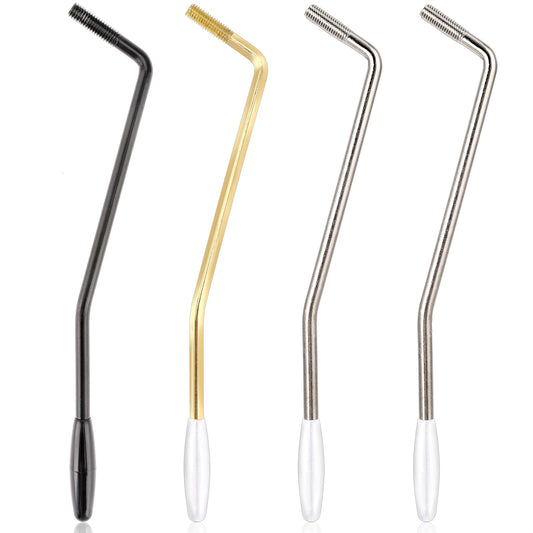 4 PCS Thread Tremolo Arm 3 Colors Electric Guitar Tremolo Arm 6 mm Whammy Bar with Tip Metal Single Tremolo Arm Electric Guitar Parts for Stratocaster Electric Guitar Tremolo System