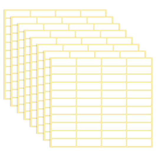 1980 Pcs File Folder Labels 13x45 mm Writable Labels Self-Adhesive Labels Removable Freezer Labels Small Address Labels Stickers for Labeling Bottle Jar Envelopes