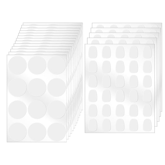 Mozeat Lens 306 pcs Double Sided Adhesive Dots Round Transparent Double-Sided Tape removable waterproof round sticky traceless multipurpose tape for Wood Glass Metal Plastic Decoration